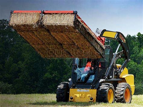 skid steer round bale grapple|maxilator accumagrapple.